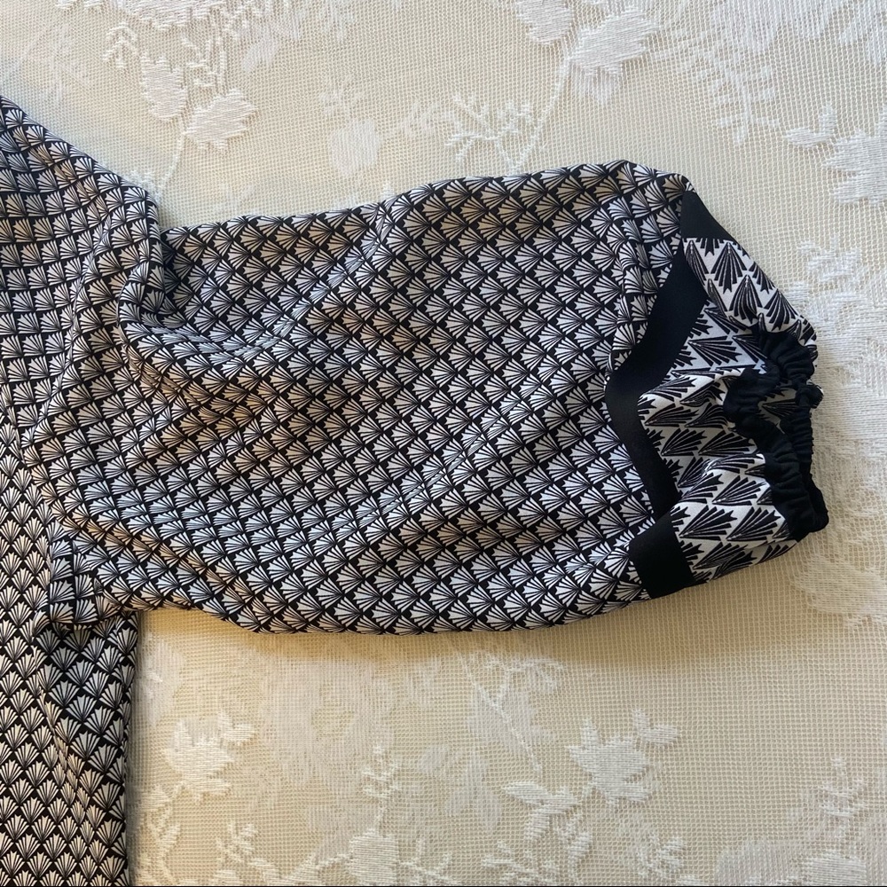 Violet + Claire Black & White Blouse Size XL - Picture 8 of 12